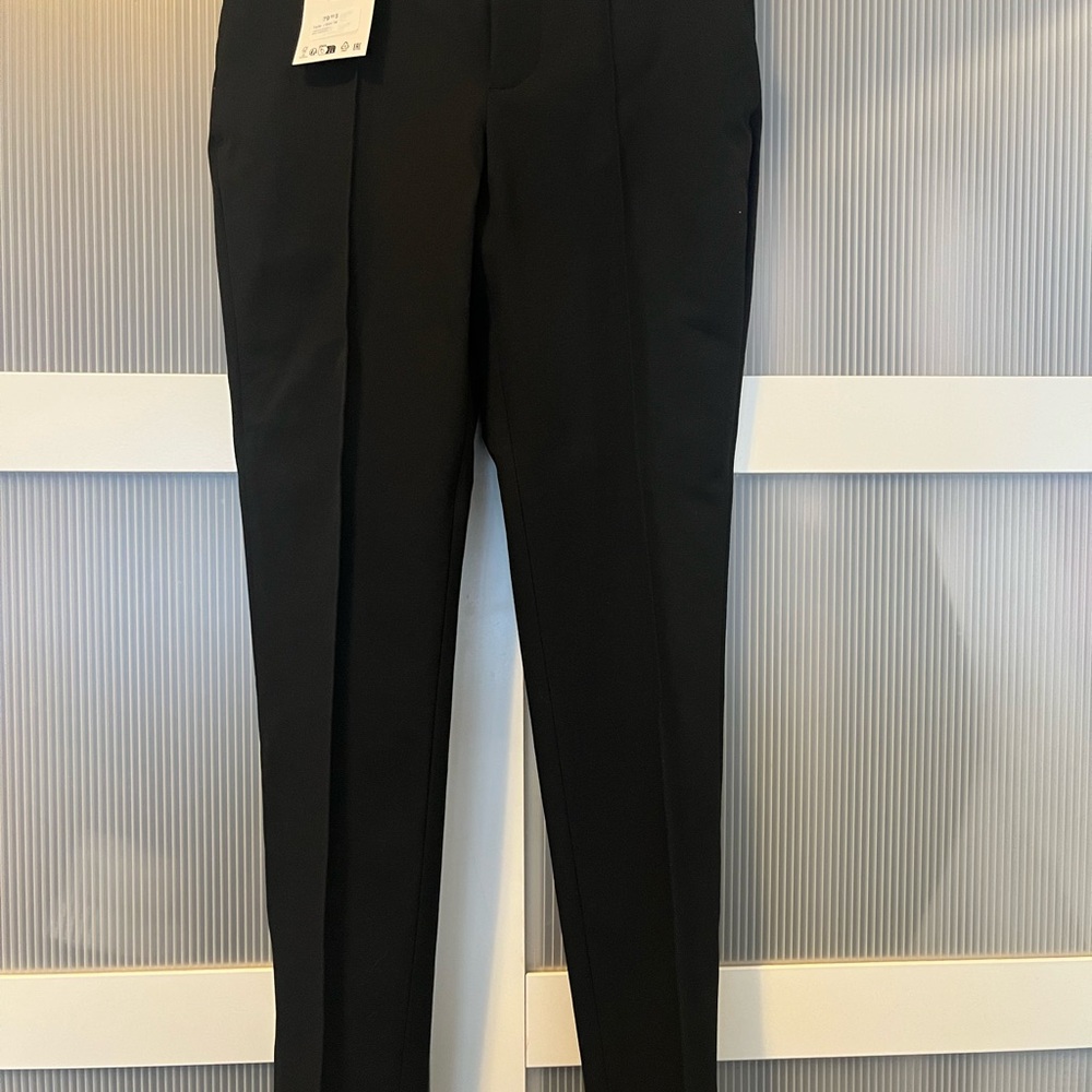 Zara Black Slim Tailored low -Waist Trousers